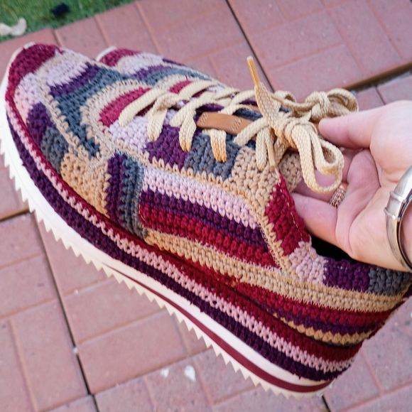 Nordstrom Multicolor Crochet Sneakers - Picture 1 of 5
